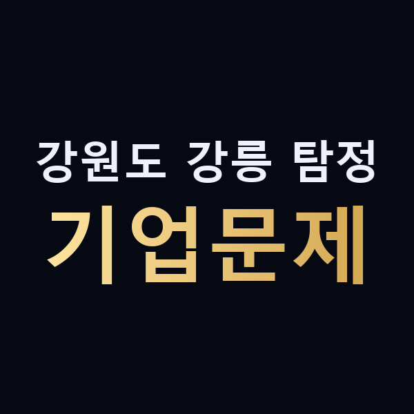 강원도 강릉 탐정 기업문제 맥가이버