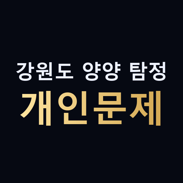 강원도 양양 탐정 개인문제 맥가이버