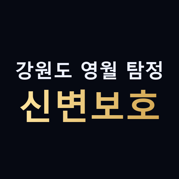 강원도 영월 탐정 신변보호 맥가이버