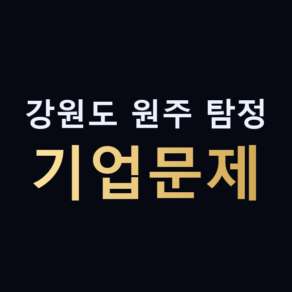 강원도 원주 탐정 기업문제 맥가이버