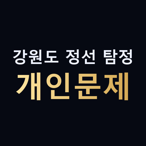 강원도 정선 탐정 개인문제 맥가이버