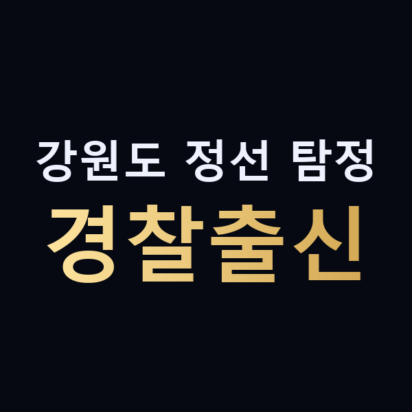 강원도 정선 탐정 경찰출신 맥가이버