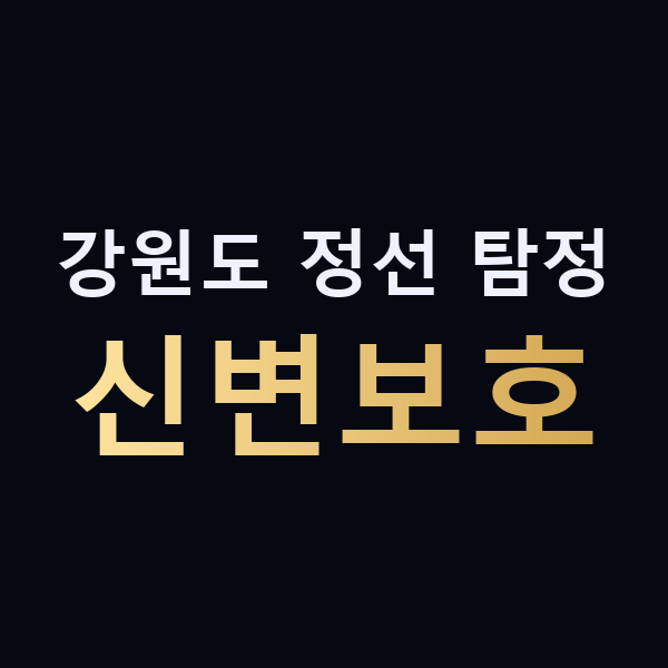 강원도 정선 탐정 신변보호 맥가이버