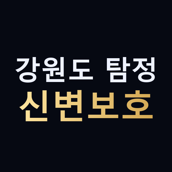 강원도 탐정 신변보호 맥가이버