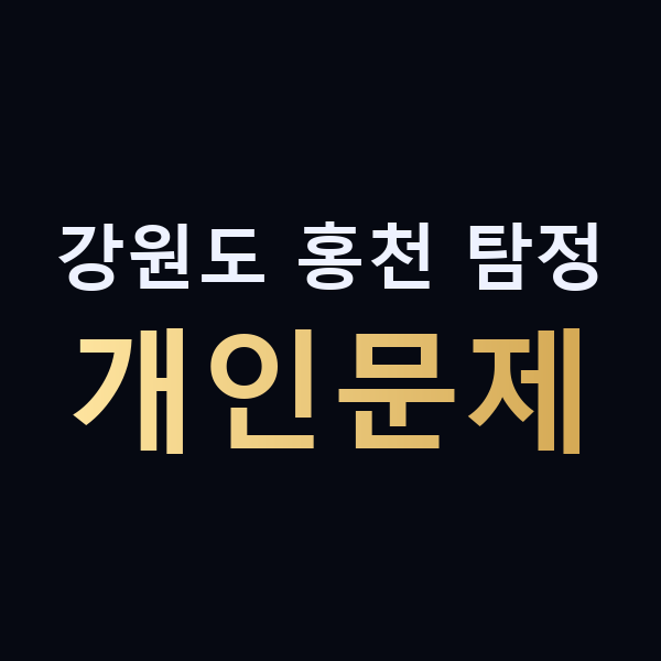 강원도 홍천 탐정 개인문제 맥가이버