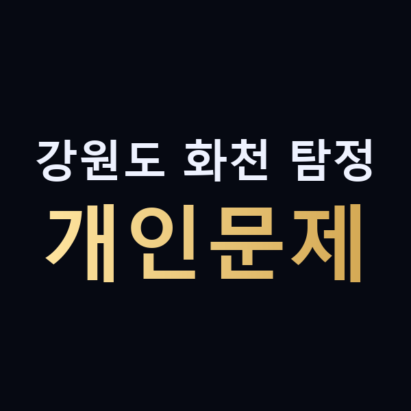 강원도 화천 탐정 개인문제 맥가이버