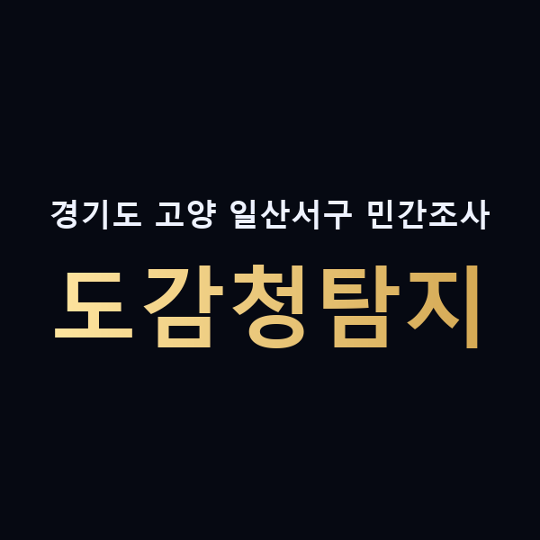 경기도 고양 일산서구 민간조사 도감청탐지 맥가이버