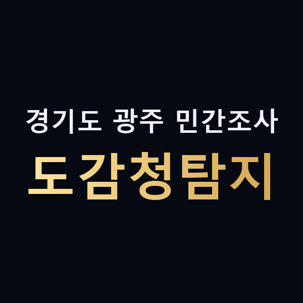 경기도 광주 민간조사 도감청탐지 맥가이버