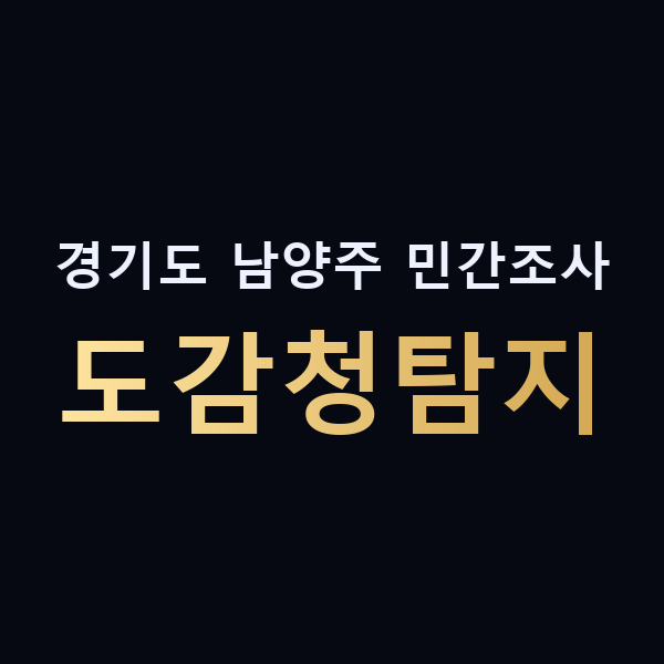 경기도 남양주 민간조사 도감청탐지 맥가이버