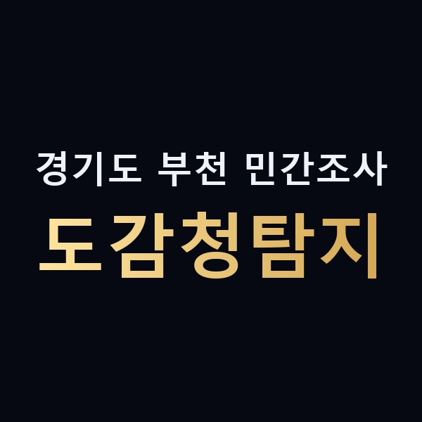 경기도 부천 민간조사 도감청탐지 맥가이버