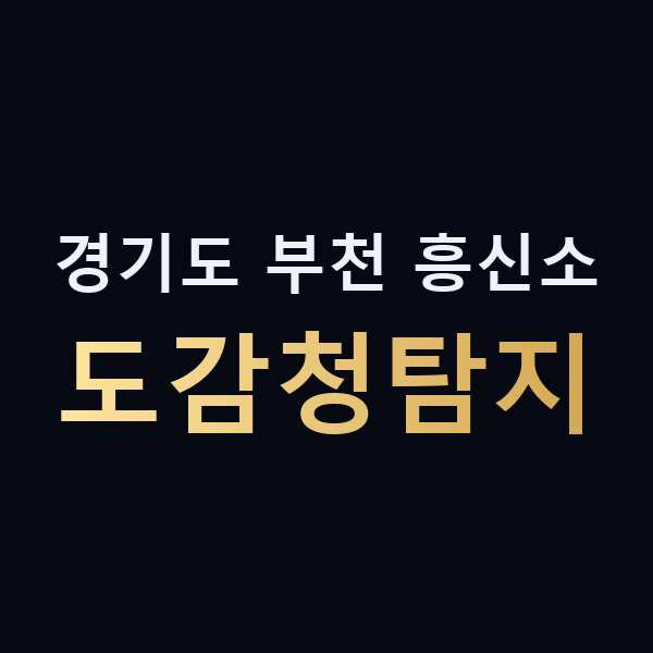 경기도 부천 흥신소 도감청탐지 맥가이버