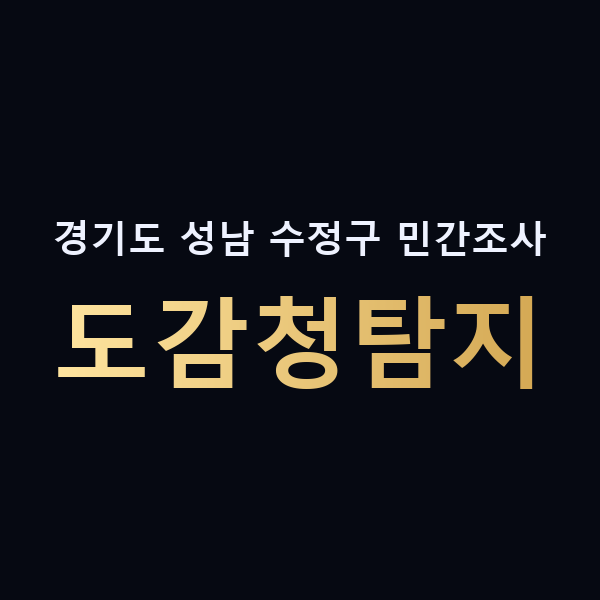 경기도 성남 수정구 민간조사 도감청탐지 맥가이버