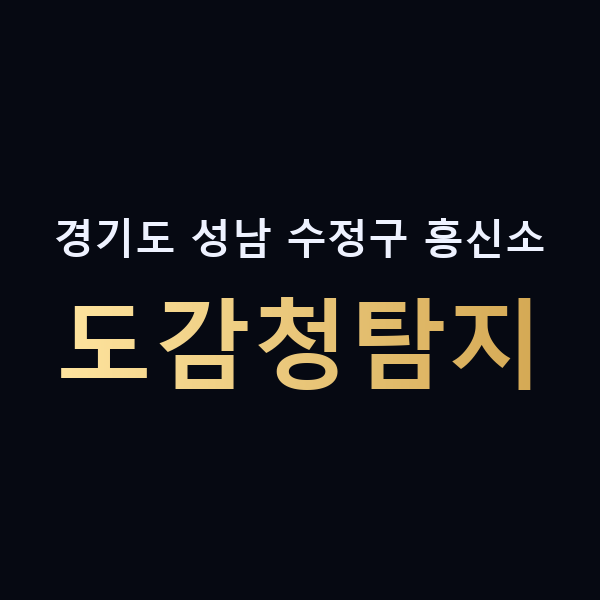 경기도 성남 수정구 흥신소 도감청탐지 맥가이버