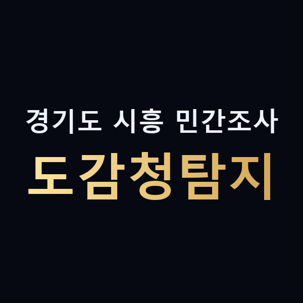 경기도 시흥 민간조사 도감청탐지 맥가이버
