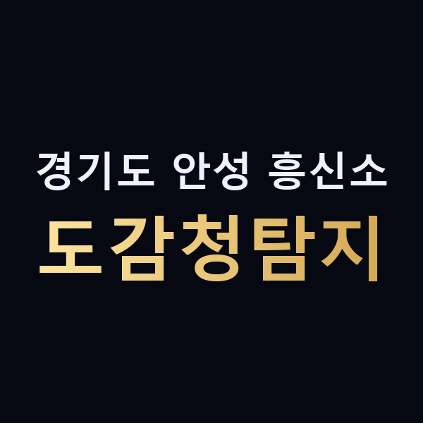 경기도 안성 흥신소 도감청탐지 맥가이버