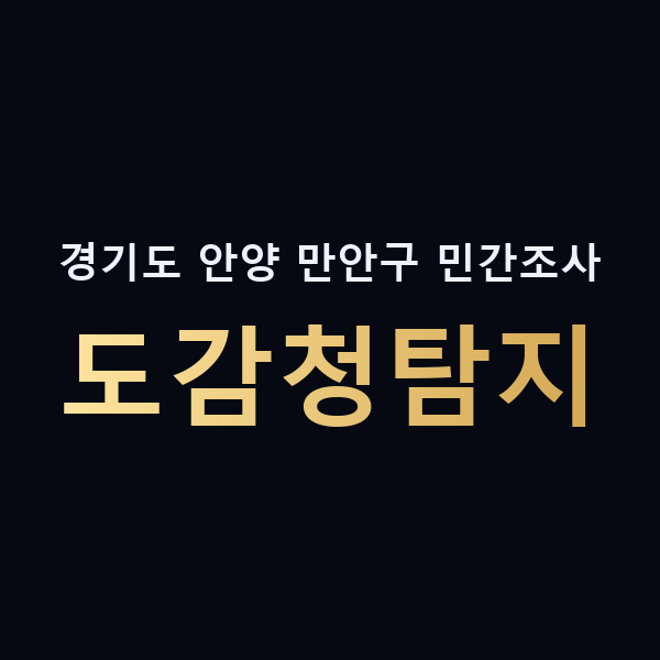 경기도 안양 만안구 민간조사 도감청탐지 맥가이버