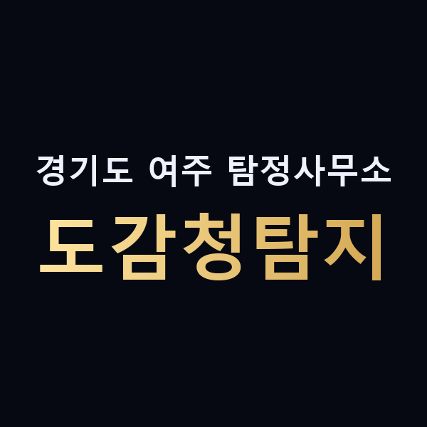경기도 여주 탐정사무소 도감청탐지 맥가이버