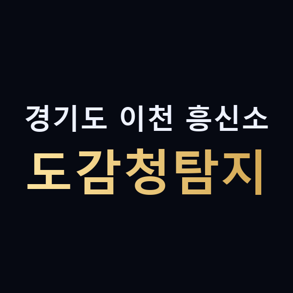 경기도 이천 흥신소 도감청탐지 맥가이버