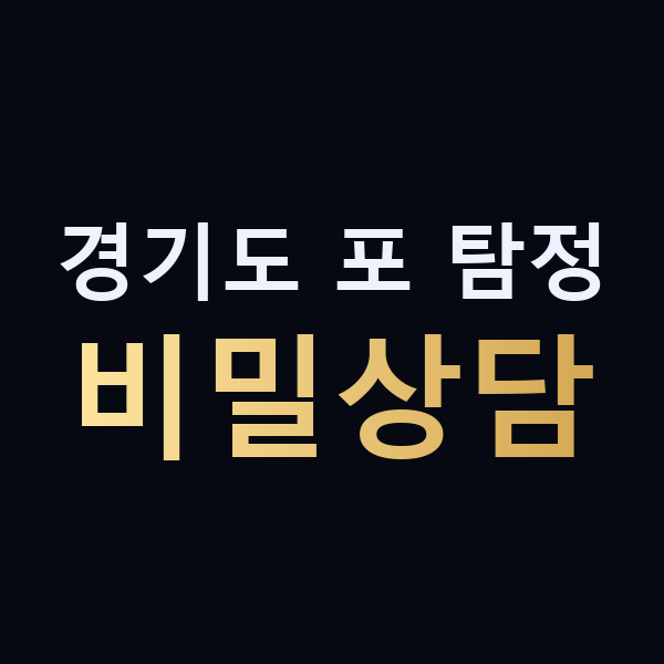 경기도 포 탐정 비밀상담 맥가이버
