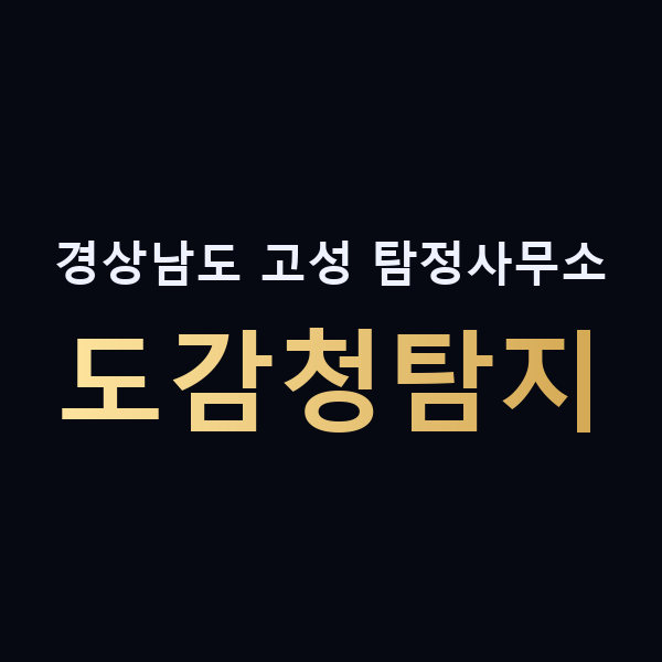 경상남도 고성 탐정사무소 도감청탐지 맥가이버