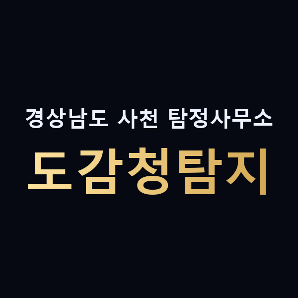 경상남도 사천 탐정사무소 도감청탐지 맥가이버