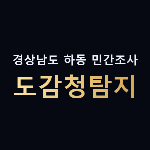 경상남도 하동 민간조사 도감청탐지 맥가이버