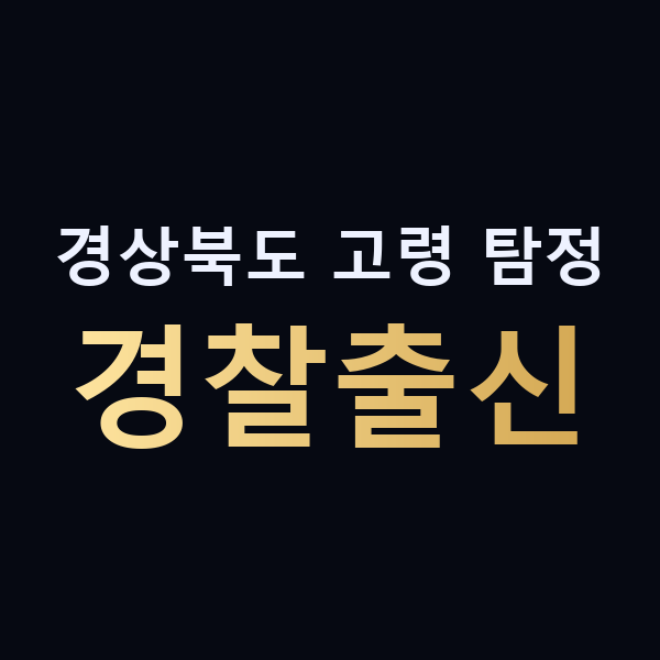 경상북도 고령 탐정 경찰출신 맥가이버
