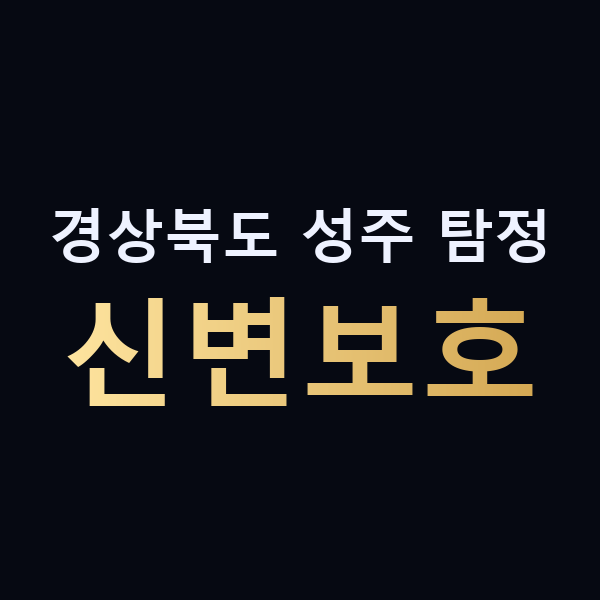 경상북도 성주 탐정 신변보호 맥가이버