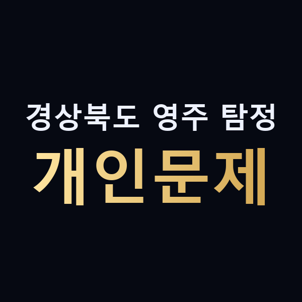 경상북도 영주 탐정 개인문제 맥가이버