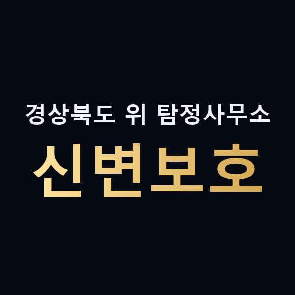 경상북도 위 탐정사무소 신변보호 맥가이버