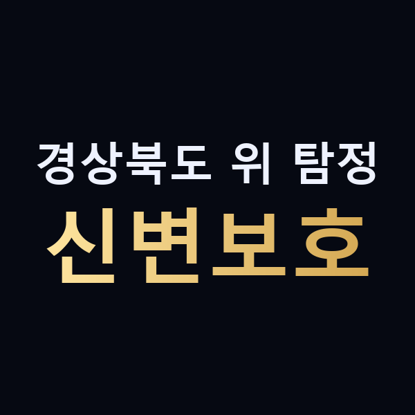 경상북도 위 탐정 신변보호 맥가이버