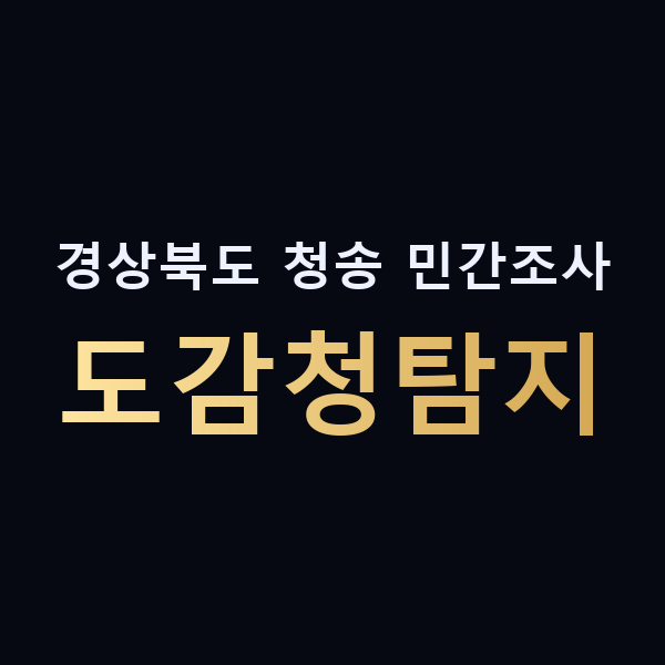 경상북도 청송 민간조사 도감청탐지 맥가이버