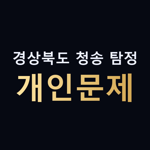 경상북도 청송 탐정 개인문제 맥가이버