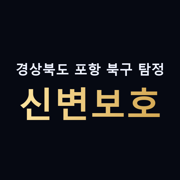 경상북도 포항 북구 탐정 신변보호 맥가이버