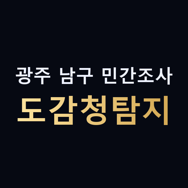 광주 남구 민간조사 도감청탐지 맥가이버