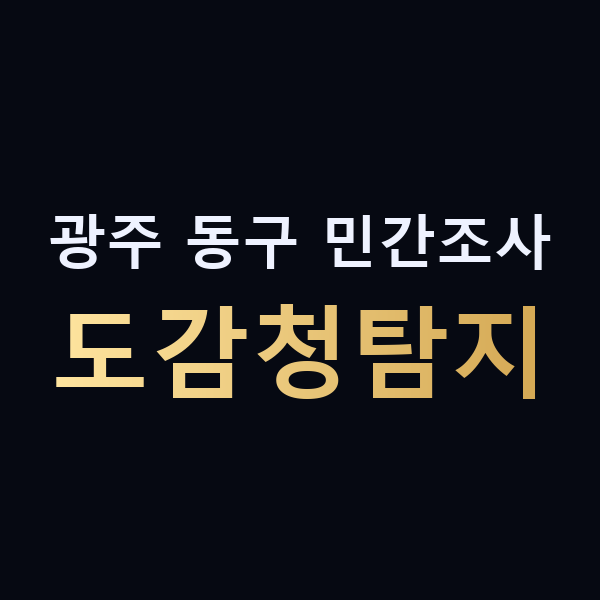 광주 동구 민간조사 도감청탐지 맥가이버