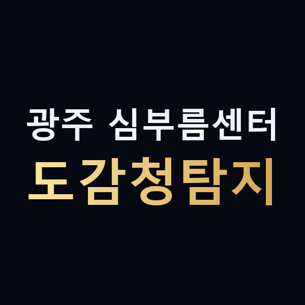 광주 심부름센터 도감청탐지 맥가이버