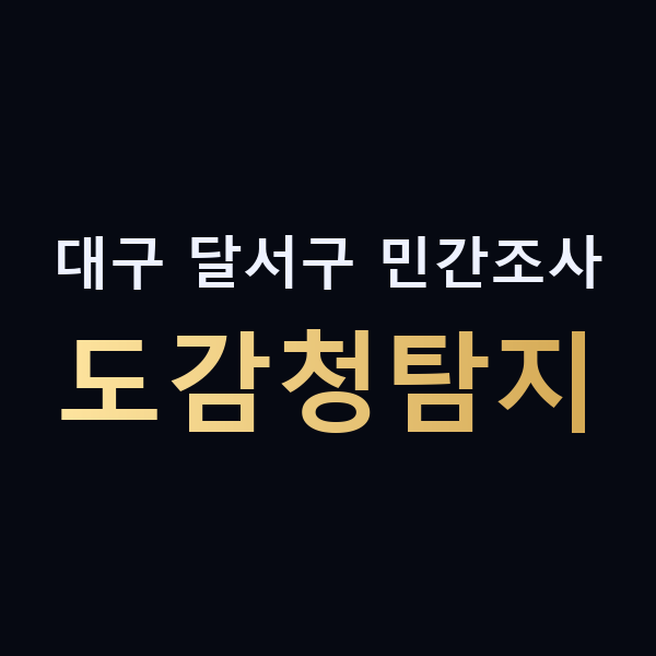 대구 달서구 민간조사 도감청탐지 맥가이버