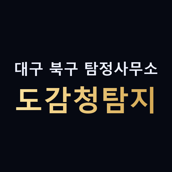 대구 북구 탐정사무소 도감청탐지 맥가이버