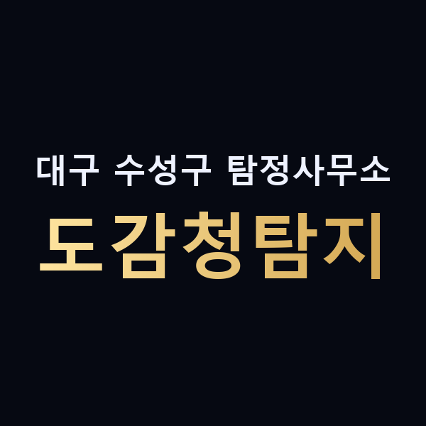 대구 수성구 탐정사무소 도감청탐지 맥가이버