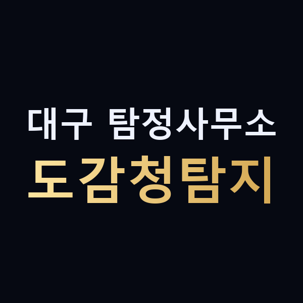대구 탐정사무소 도감청탐지 맥가이버