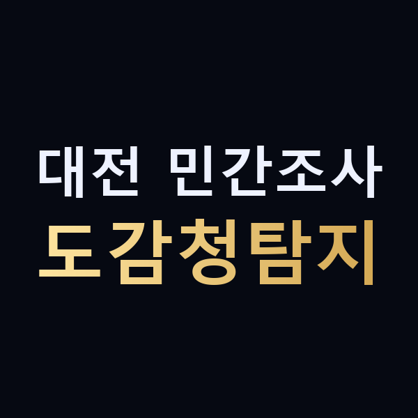 대전 민간조사 도감청탐지 맥가이버