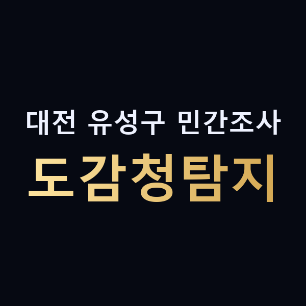 대전 유성구 민간조사 도감청탐지 맥가이버