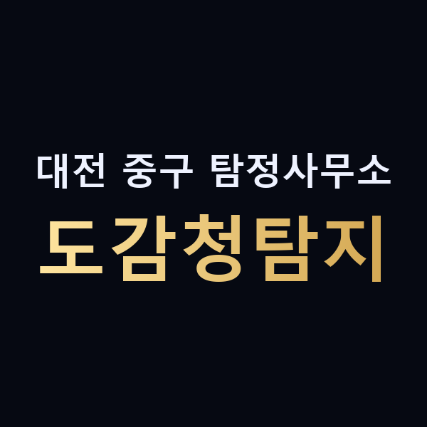 대전 중구 탐정사무소 도감청탐지 맥가이버