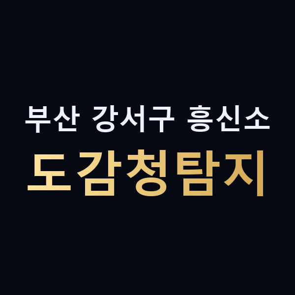 부산 강서구 흥신소 도감청탐지 맥가이버