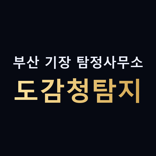 부산 기장 탐정사무소 도감청탐지 맥가이버