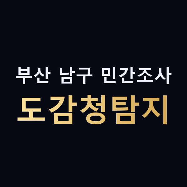 부산 남구 민간조사 도감청탐지 맥가이버