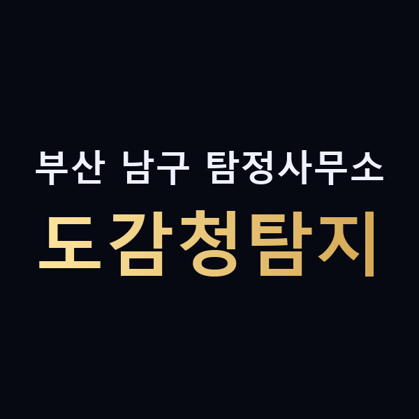 부산 남구 탐정사무소 도감청탐지 맥가이버