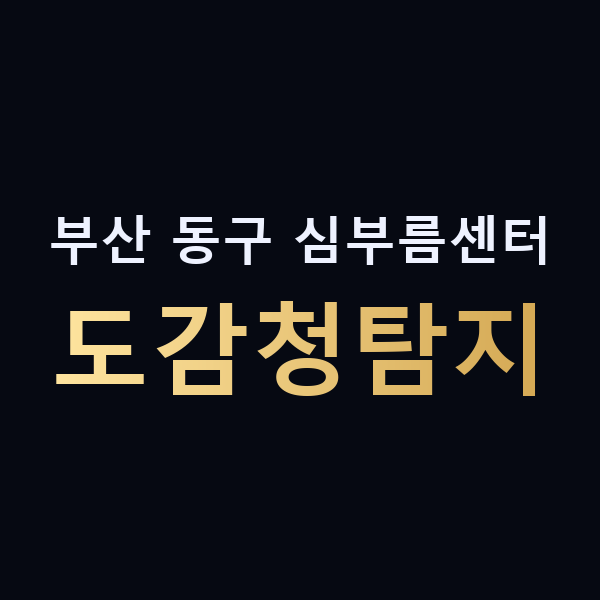 부산 동구 심부름센터 도감청탐지 맥가이버