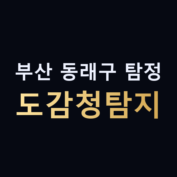 부산 동래구 탐정 도감청탐지 맥가이버